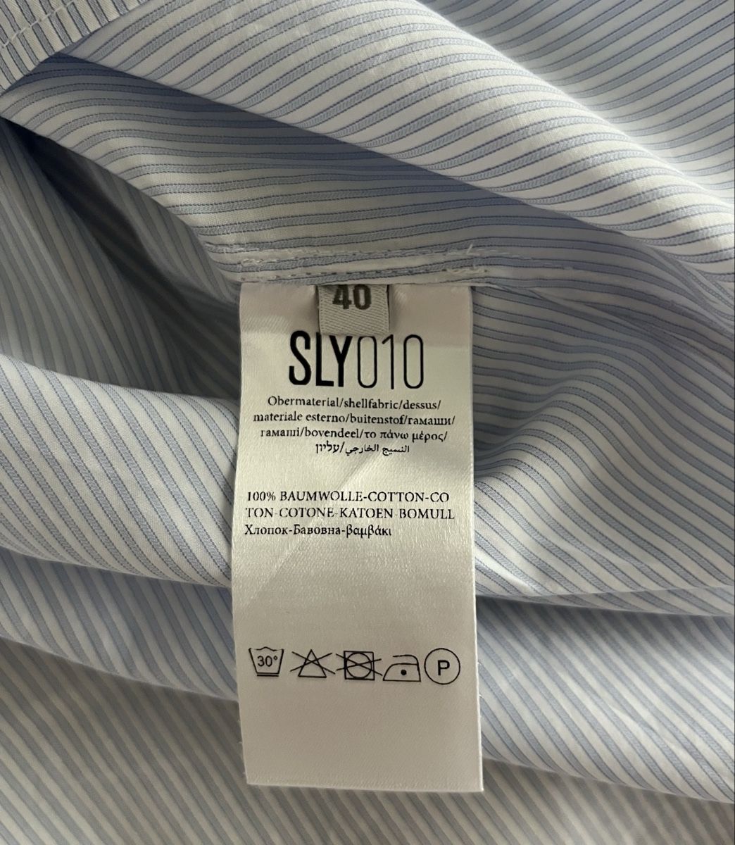 Camicette: Süsses SLY010 Hemd, Gr. 40, hellblau gestreift. – Usato da Uster venduto da Family_Boutique 2