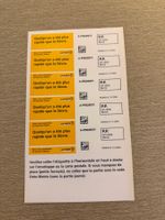 Von 2004 5er  Bogen Oster Aktionsetiketten französisch
