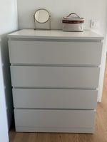 Kommode weiss 4 Schubladen 80x100cm guter Zustand