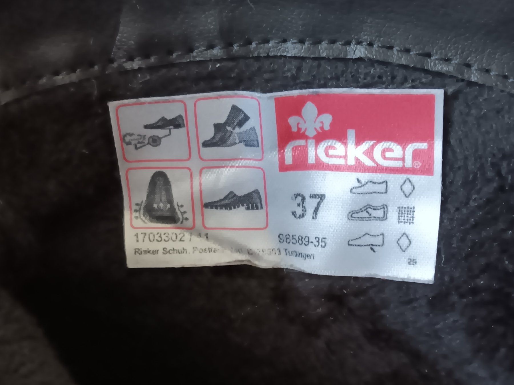 Rieker Damenschuhe: RIEKER Bottines / Stiefeletten pointure / Nummer 37 – Gebraucht aus Cossonay-ville von Super-Price-Quality 7