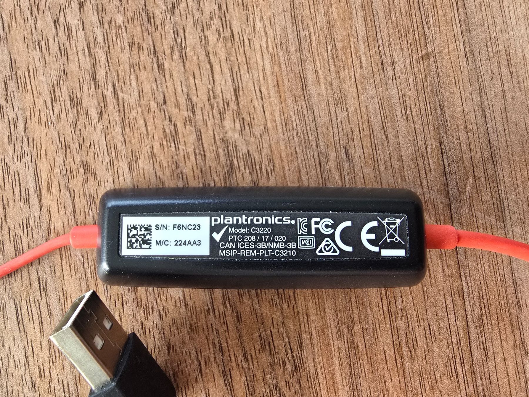 Plantronics Cuffie: Neuwertiges Plantronics Blackwire C3220 Headset USB! – Usato da Breitenbach venduto da gnieserli 6