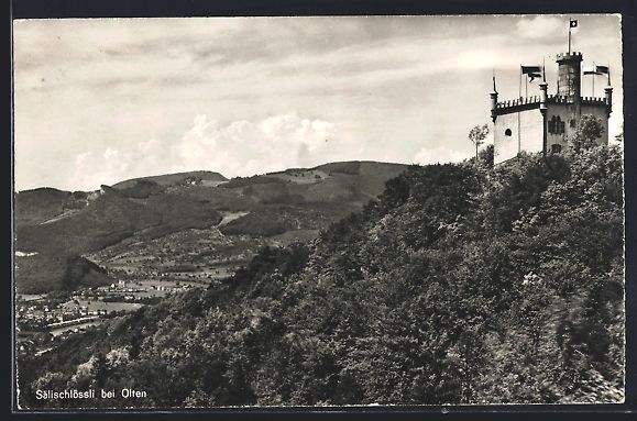 Cartoline postali: Olten, Gaststätte Sälischlössli mit O – Usato da Berlin venduto da bartko-reher