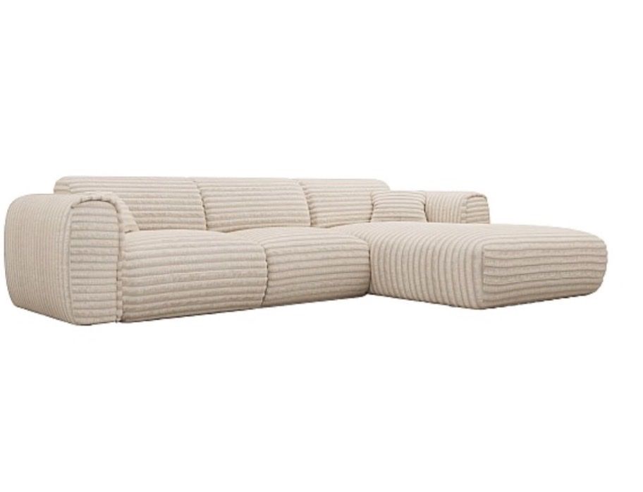 Divani: Grosses Ecksofa grob gerippter Cord – Usato da Thun venduto da surfbeach