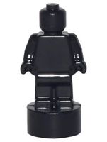 Lego  Statuette kleine Minifigur schwarz (90398)