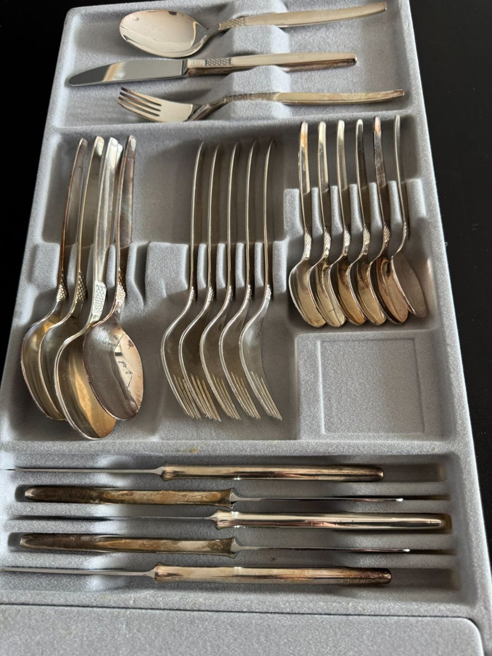Bestecksets: Besteck-Set, versilbert. sehr alt, gemäss Bilder – Gebraucht aus Wald ZH von VSHarper2004 3