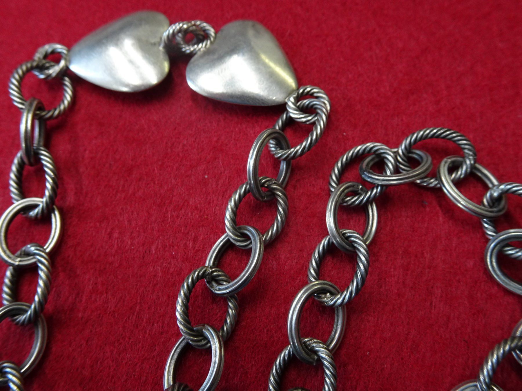 Ketten: Berner Barettli Kette Herzen Barettlikette Silber Schmuck – Gebraucht aus Goldswil b. Interlaken von troedlermarkt-goldsw 5