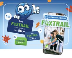 Lot de 4 bons Foxtrail (valeur 128.-)