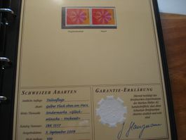 Abart "Hochzeit " 2009, **, Gelber Fleck, mit Vergleich