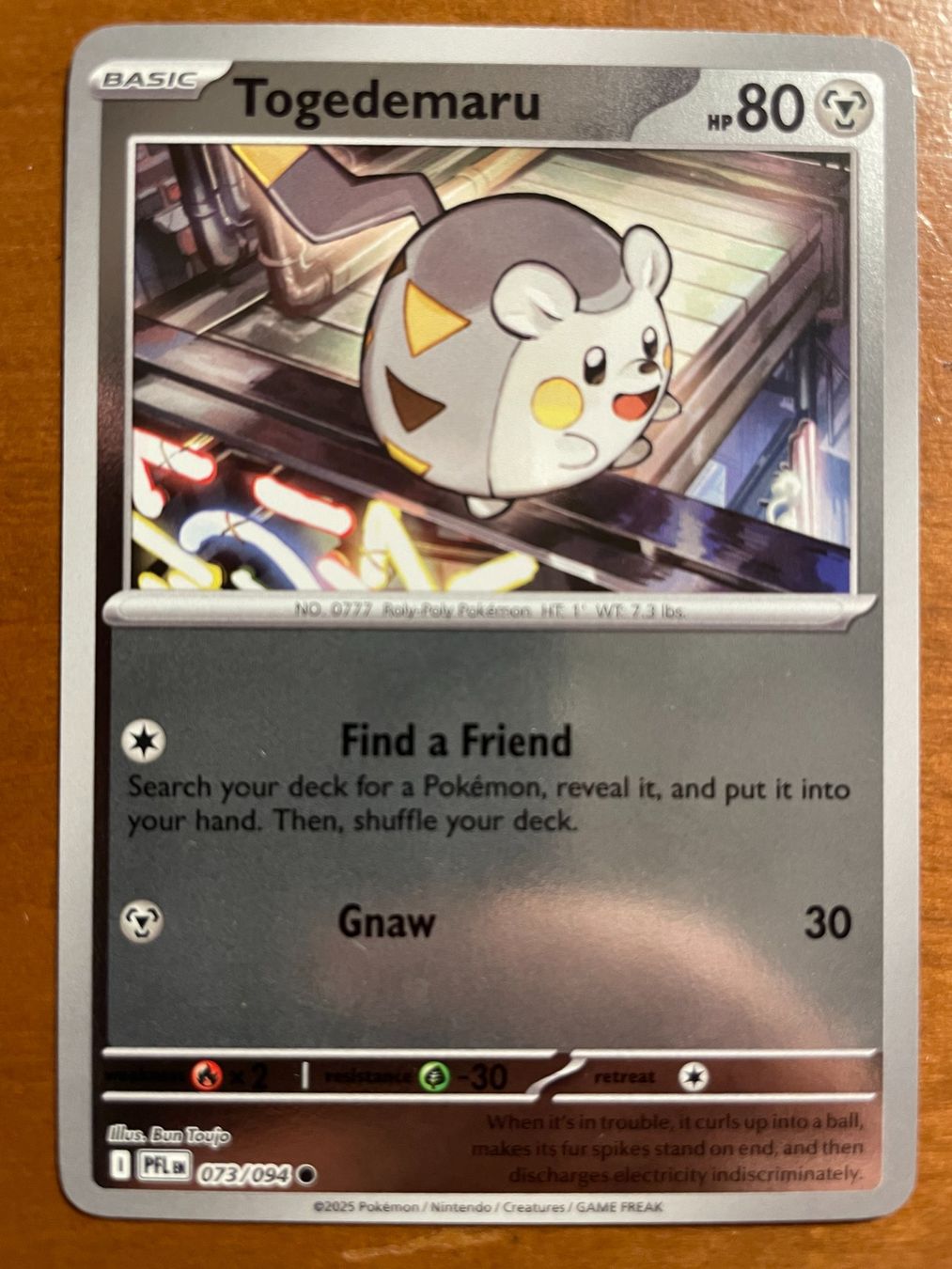 Pokémon Carte collezionabili: Pokemon Togedemaru Reverse (Versand gratis) – Nuovo (secondo la descrizione) da Chur venduto da Angerson