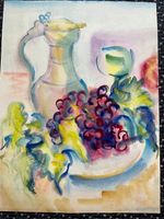 Hans Wullschleger 1961 AQUARELL SIGNIERT GRÖSSE 33X25CM