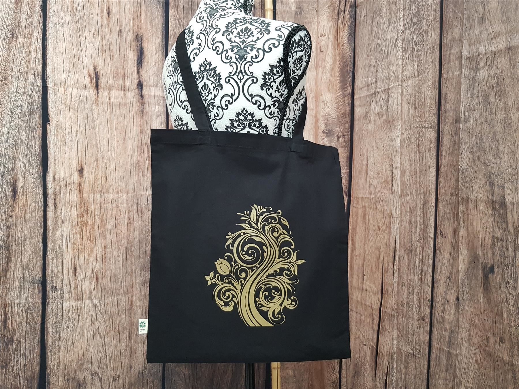 Taschen: Bio BW Tasche "FLORAL GOLD"  NEU – Neu und originalverpackt aus Turbenthal von enjak 2