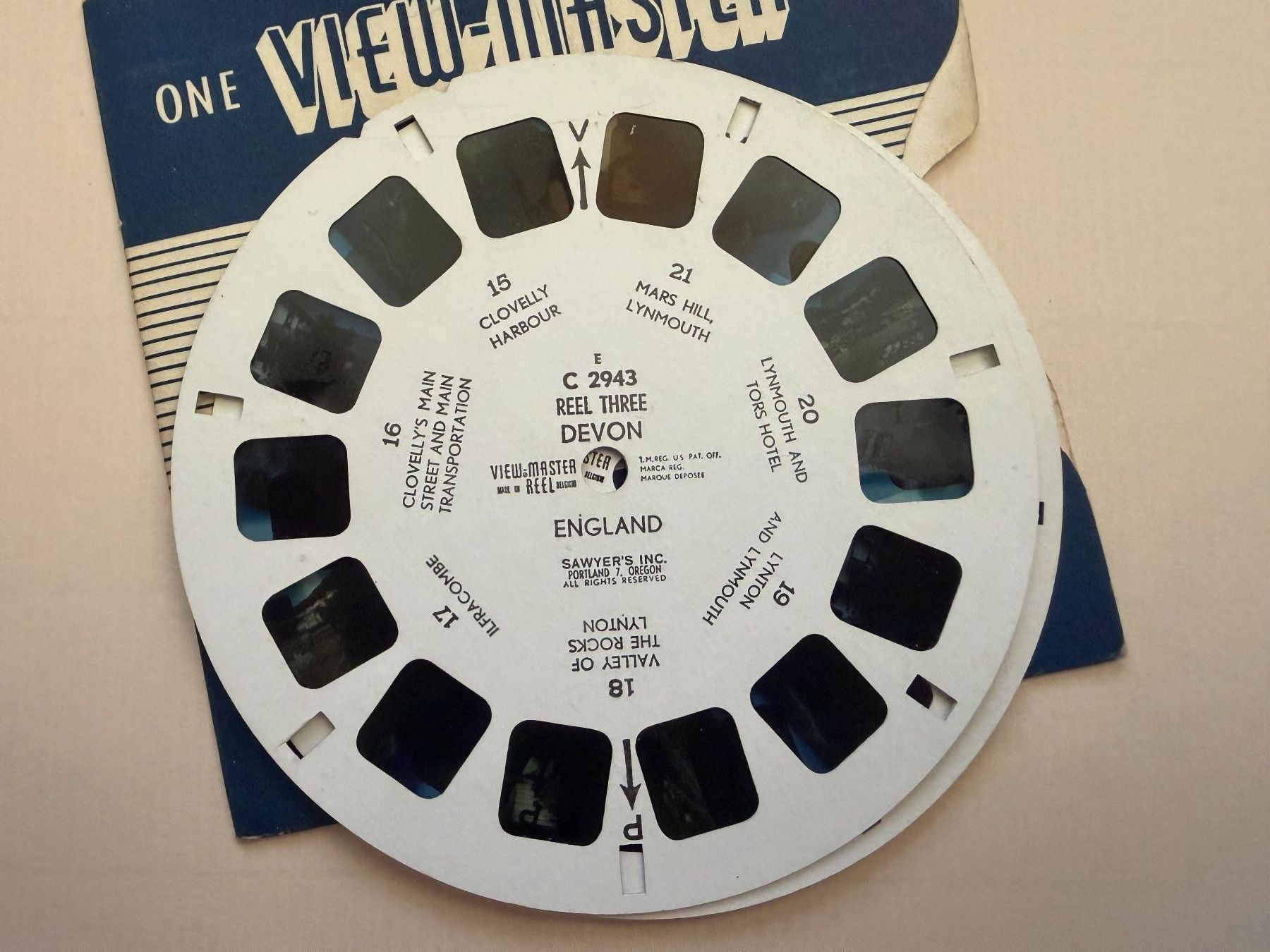 View-master Spielzeuge: View-Master 3D: Nr. C-294 DEVON England  (3 Scheiben) – Gebraucht aus Tegerfelden von siebenmacky 3
