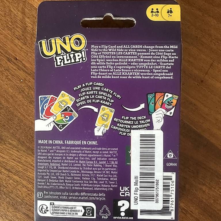 Mattel Giochi: Jeu Uno Flip - NEUF jamais ouvert – Nuovo e nell'imballaggio originale da La Chaux-de-fonds venduto da ccjp 1