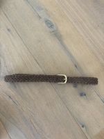 Geflochtener Vanzetti Gürtel braun Wildleder Grösse 85