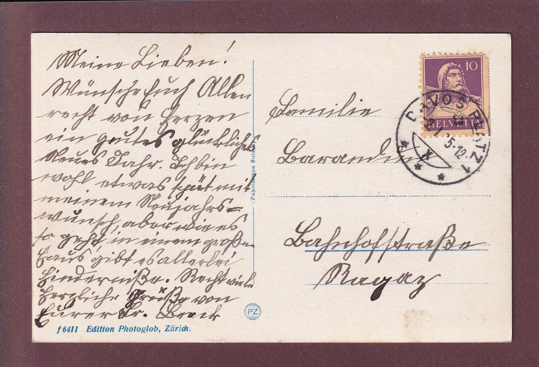Ansichtskarten: DAVOS - Totalansicht - 1935 – Gebraucht aus Pully von nicecards 1