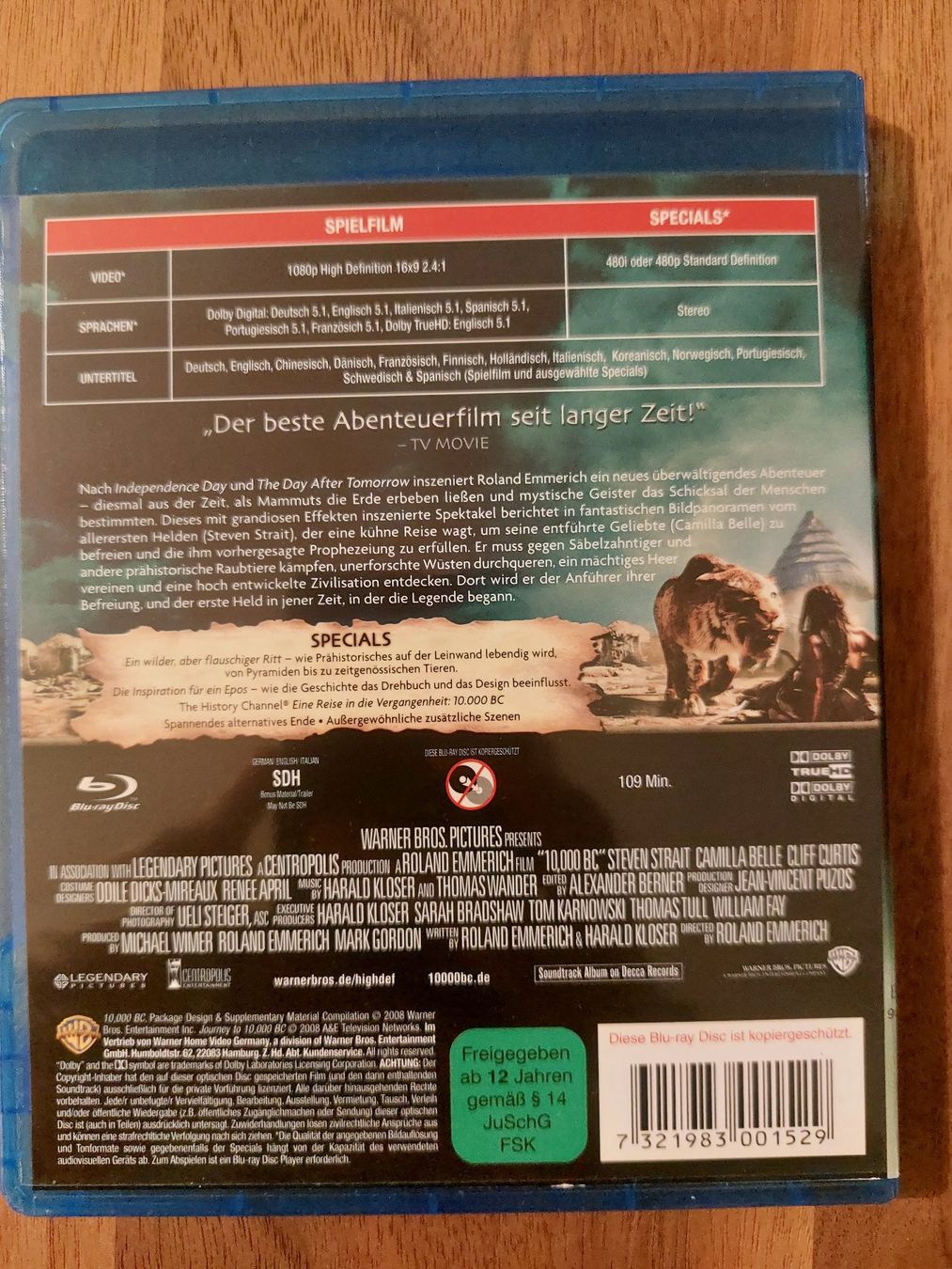 Tutti i DVDs: Blu Ray - 10.000 BC – Usato da Rheinfelden venduto da FilmAuktion 1