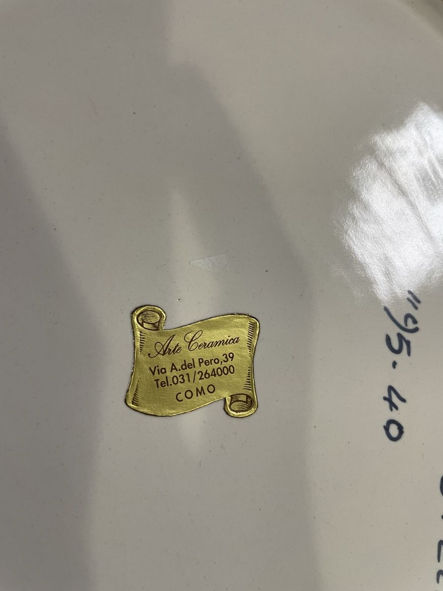 Teller: SACA CASTELLI -- ITALIAN CERAMIC WALL PLATE | ROUND – Gebraucht aus Luzern von gal_28xl 2