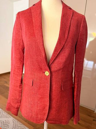 Massimo Dutti Blazer, Gr. 34, Rot, Sommer Kollektion