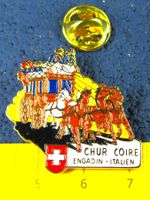 POSTKUTSCHE CHUR GR ENGADIN - ITALIEN PIN GEPRÄGT