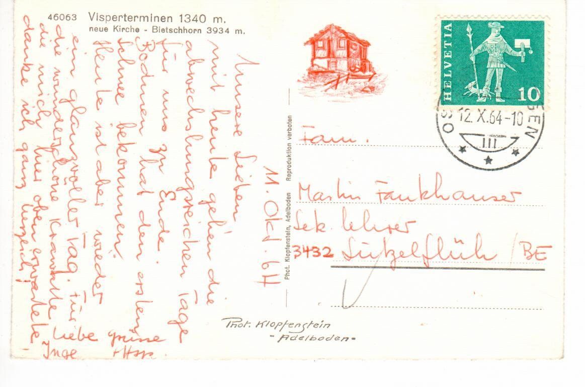 Cartes postales: Visperterminen – D'occasion à Wolhusen par Curver9 1