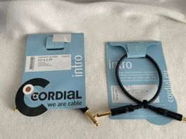 2er Set CORDIAL CCI 0.3 PP - Instrumenten-Kabel, 0.3m   A86