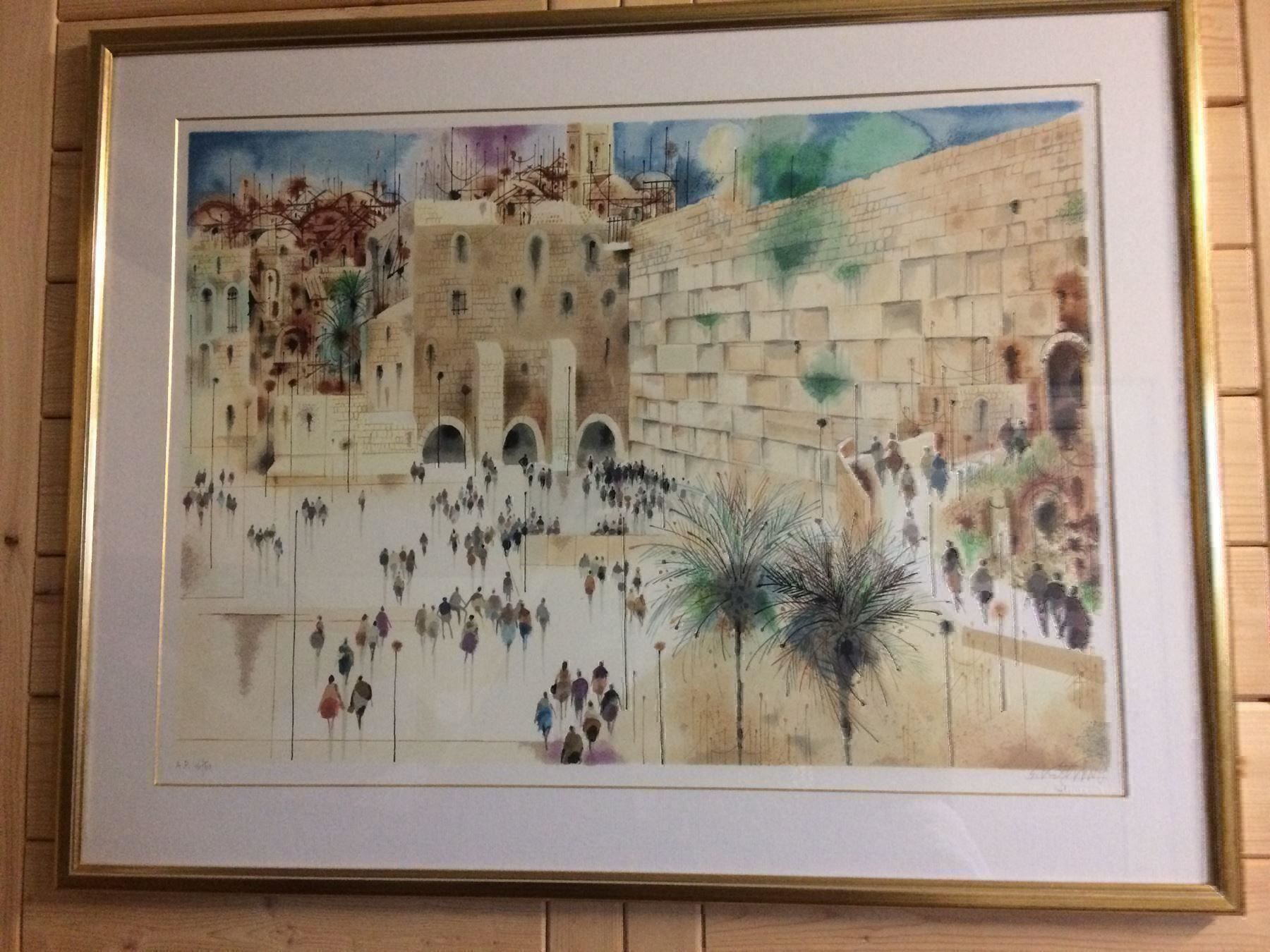 Grafica & Litografie: Lithographie von Shmuel Katz, Cotel Jerusalem – Nuovo (secondo la descrizione) da Birrwil venduto da Mischabel1