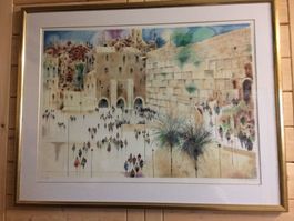 Lithographie von Shmuel Katz, Cotel Jerusalem
