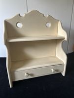 Antikes Wandregal mit Schublade, Shabby Chic Look! Die 