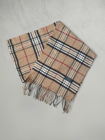 Schal Burberry Check Muster beige guter Zustand