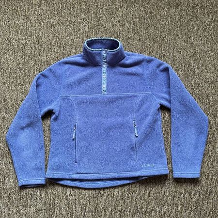 LL Bean Fleece Jacke Pullover Grösse S Blau Damen