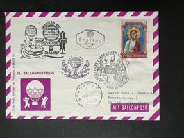 Ballonpost Ö. Brief Eggersdorf Studenzen 1967 Luxus (V398)