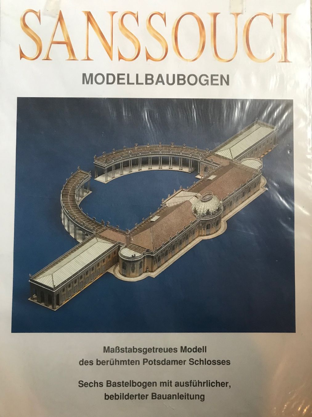 Kit bricolage: Kartonmodell Schloss Sanssouci, Potsdam – Nuovo e nell'imballaggio originale da Zürich venduto da dsviel