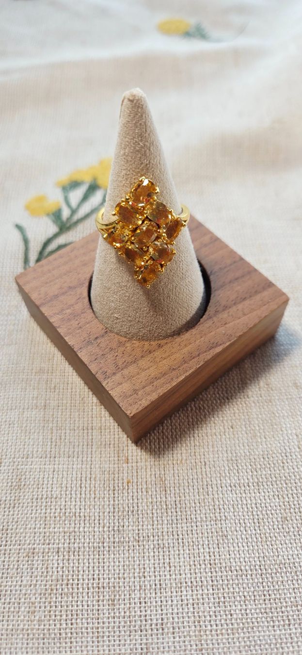 Anelli: NEW - S925 Citrine Ring (Adjustable) – Nuovo (secondo la descrizione) da Zürich venduto da cin_wcf6 1