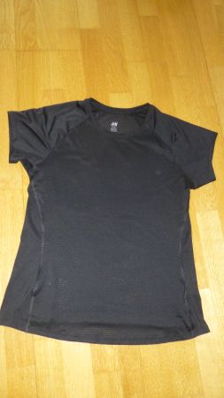 Damen Sport-Shirt schwarz / H&M / Gr. S, sehr guter Zustand