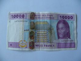 Bank Of Central Africa 10,000 Francs 2002, Top Zustand
