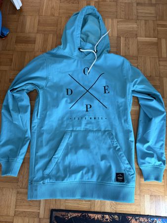 Dope snow hoodie S turquoise