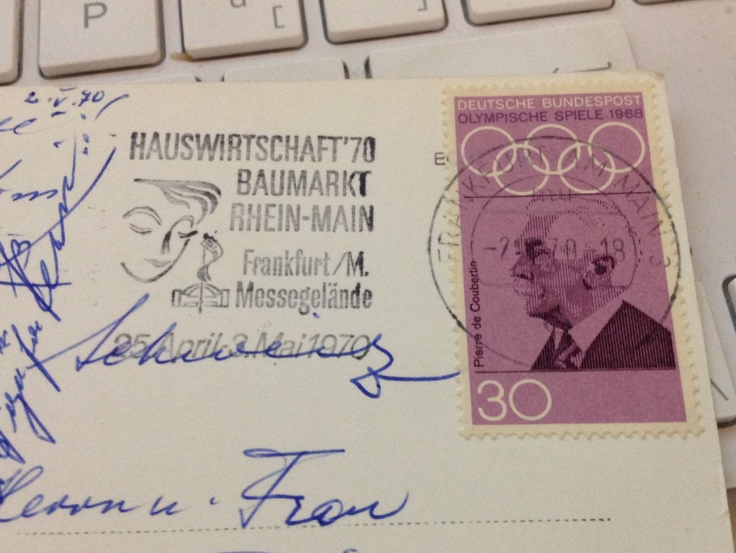 Cartoline postali: CARTE AVEC TIMBRE - 1970 - ALLEMAND – Usato da Le Brassus venduto da cinema13 1