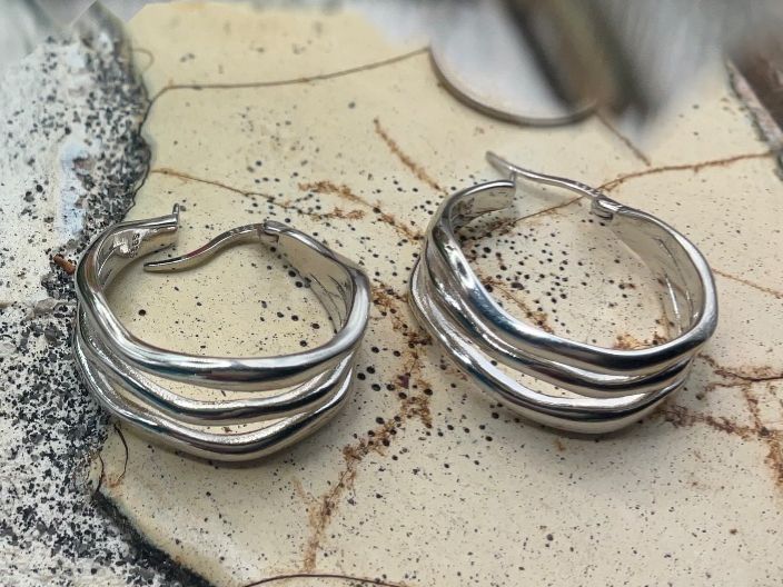 Boucles d'oreille: Ohrstecker super Design, Sterlingsilber – Neuf (Voir description) à luzern par Alpendorf1 1