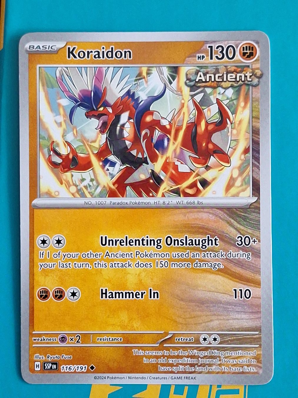 Pokémon Carte collezionabili: Koraidon - Pokemon Surging Sparks – Usato da Altstätten SG venduto da GGsGameshop