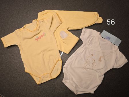 Baby-Set: 2 Bodys/Pyjama + Hose, Gr 56