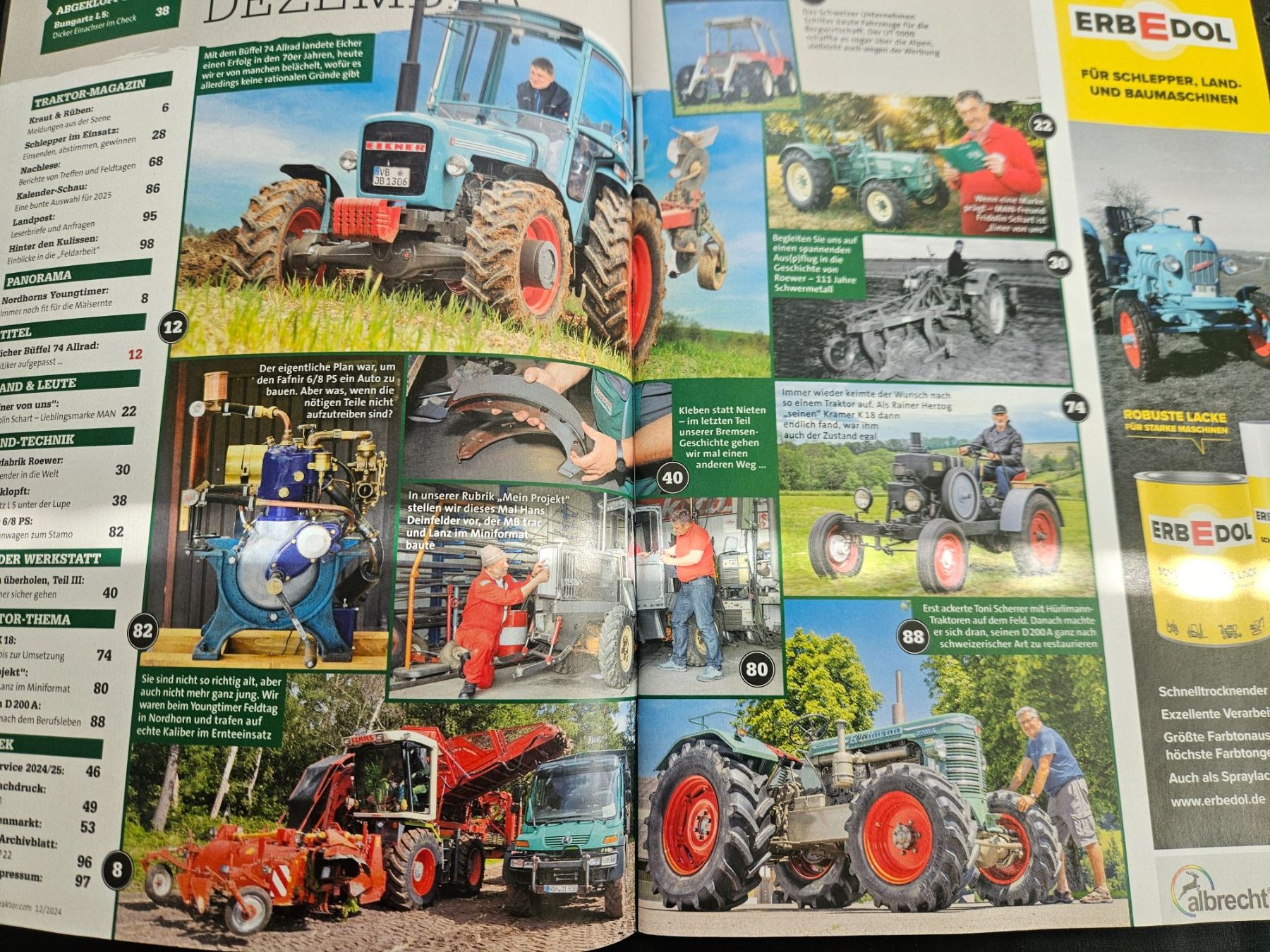 Kramer Trattori: Oldtimer Traktor 12/24 Eicher Büffel Hürlimann D 200 A xa – Usato da Flawil venduto da sr1_f6st 1