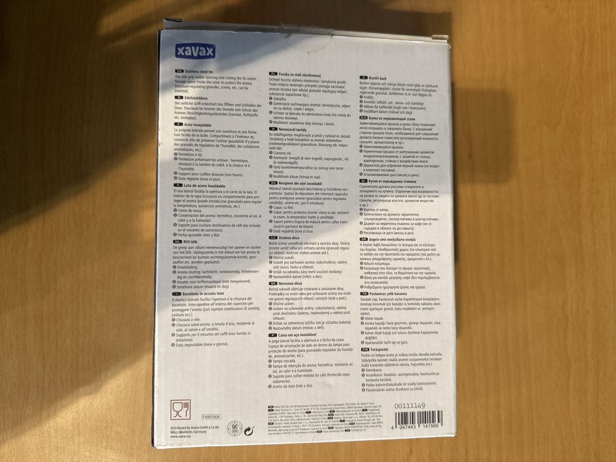 Behälter & Ähnliches: Xavax Edelstahl Dose, neuwertig, luftdicht, Aromaschutz – Neu und originalverpackt aus Horgen von CS75 2