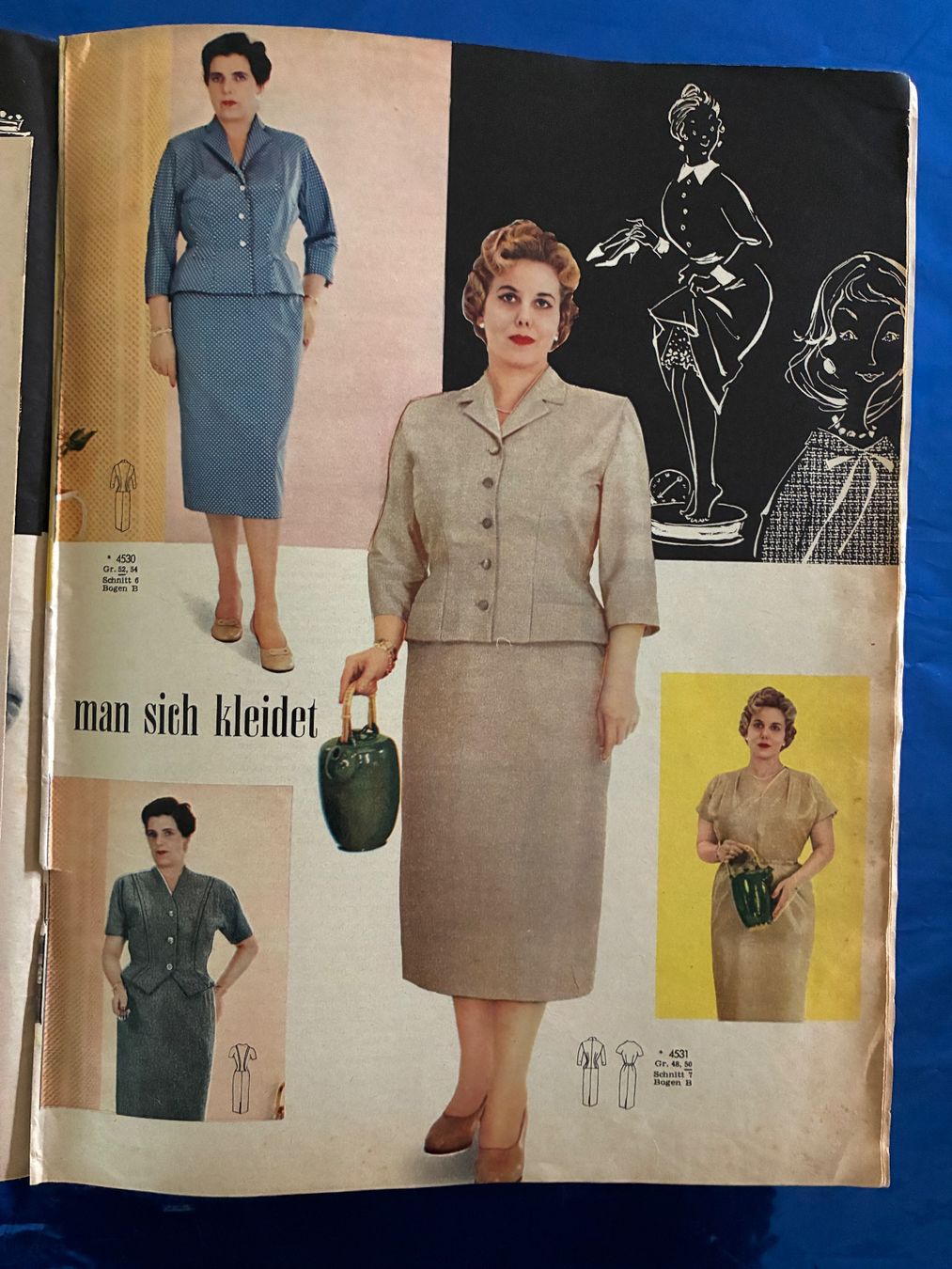 Cartamodelli: Burda Moden 1957 Schnittmuster Nähen Mode Design 50ziger – Usato da Aarwangen venduto da nemkin61 9