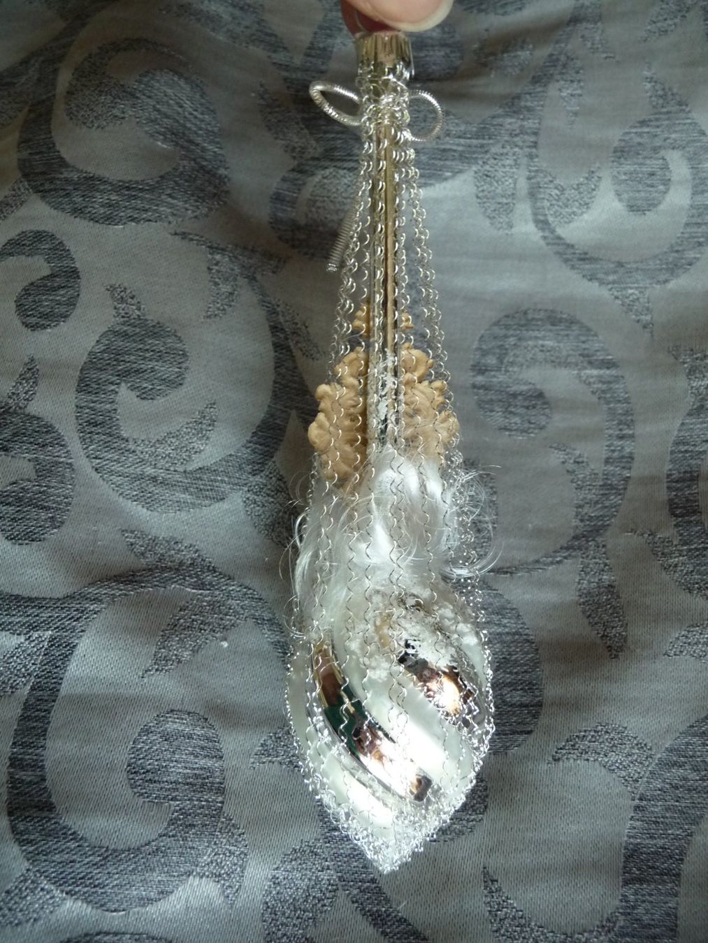 Tutte le decorazioni: Nostalgischer Christbaumschmuck silber mit Christkind-Oblate – Nuovo e nell'imballaggio originale da Alpnach Dorf venduto da marvo 3