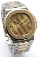 Patek Philippe Nautilus Date 3700/11 3700 Gold Stahl Kork 81