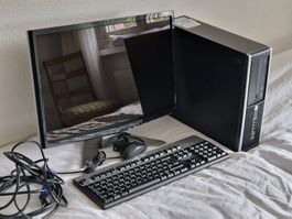 Büro-PC HP Compaq 8300 komplett mit Acer Bildschirm