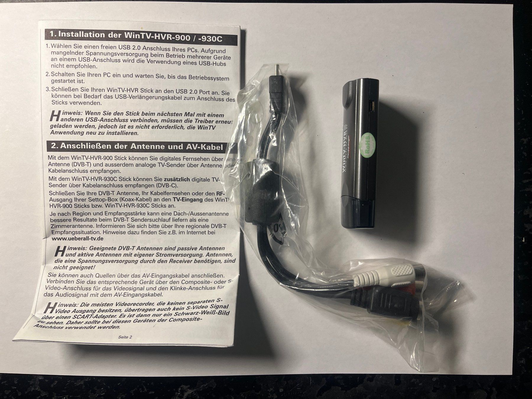 Chiavette USB: Hauptauge WinTV HVR 930C – Usato da Hubersdorf venduto da Gewonnen 4