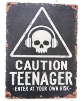 TEENAGER - Holzschild  (neu/OVP)