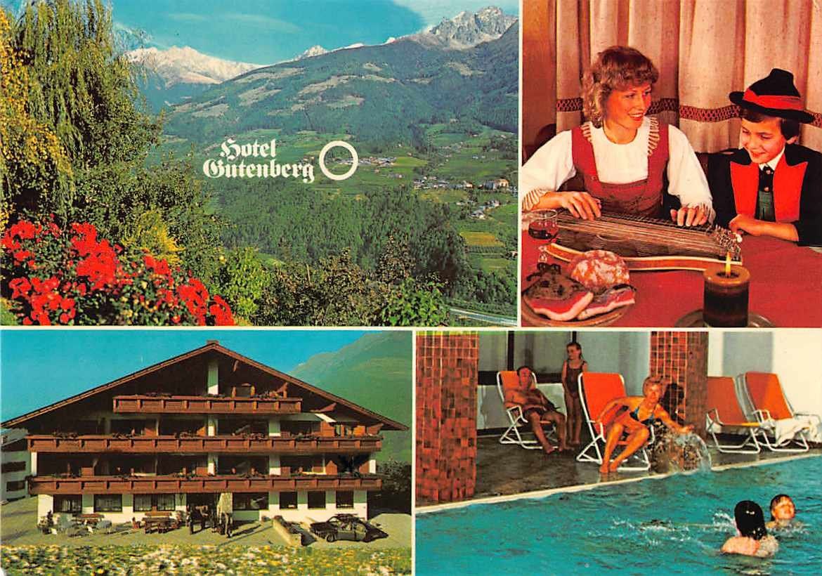 Cartes postales: Ab 1.--    Ansichtskarte EXOTIQUE: SCHENNA HOTEL GUTENBERG – D'occasion à Lufingen par SchnaeppliCorner