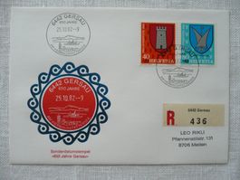 25.10.82 Sonderdatumstempel ET 650 Jahre Gersau